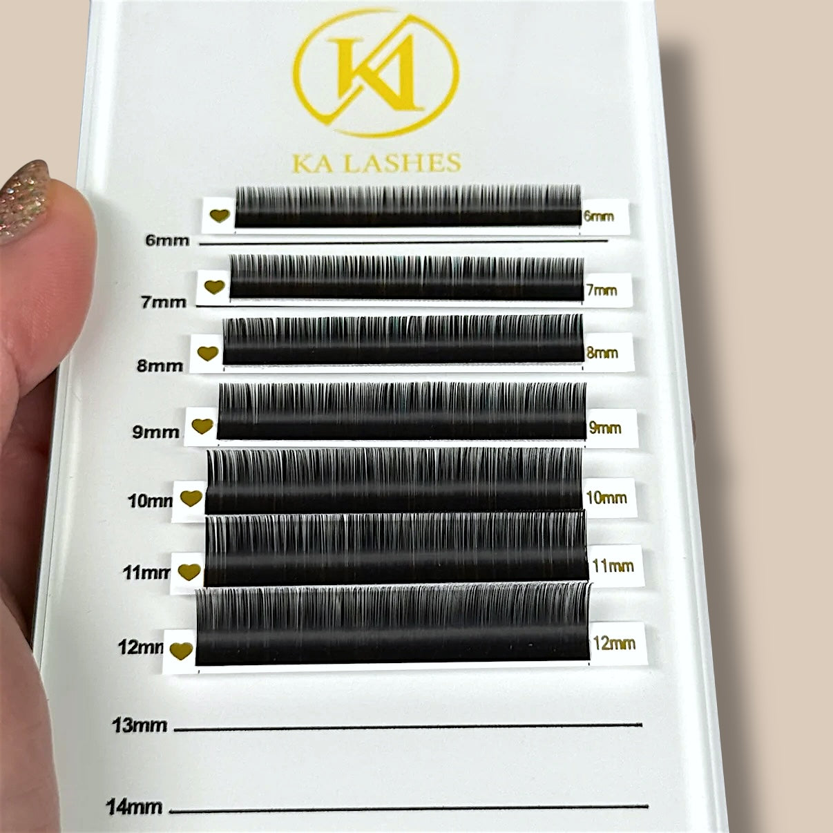 KA Lashes™ vippe plade grøn/hvid