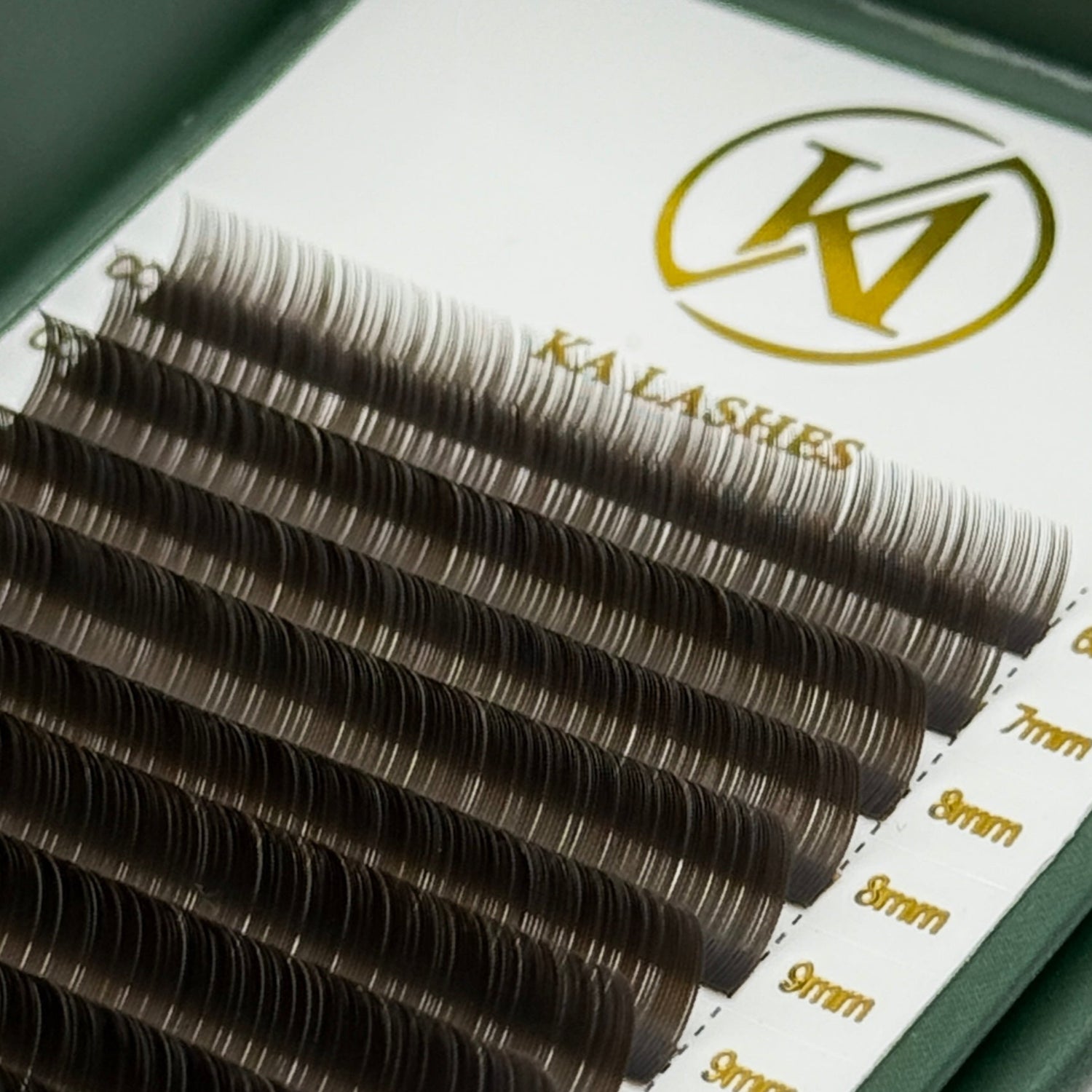 Sortbrune Flat Lashes 0,20 Mix