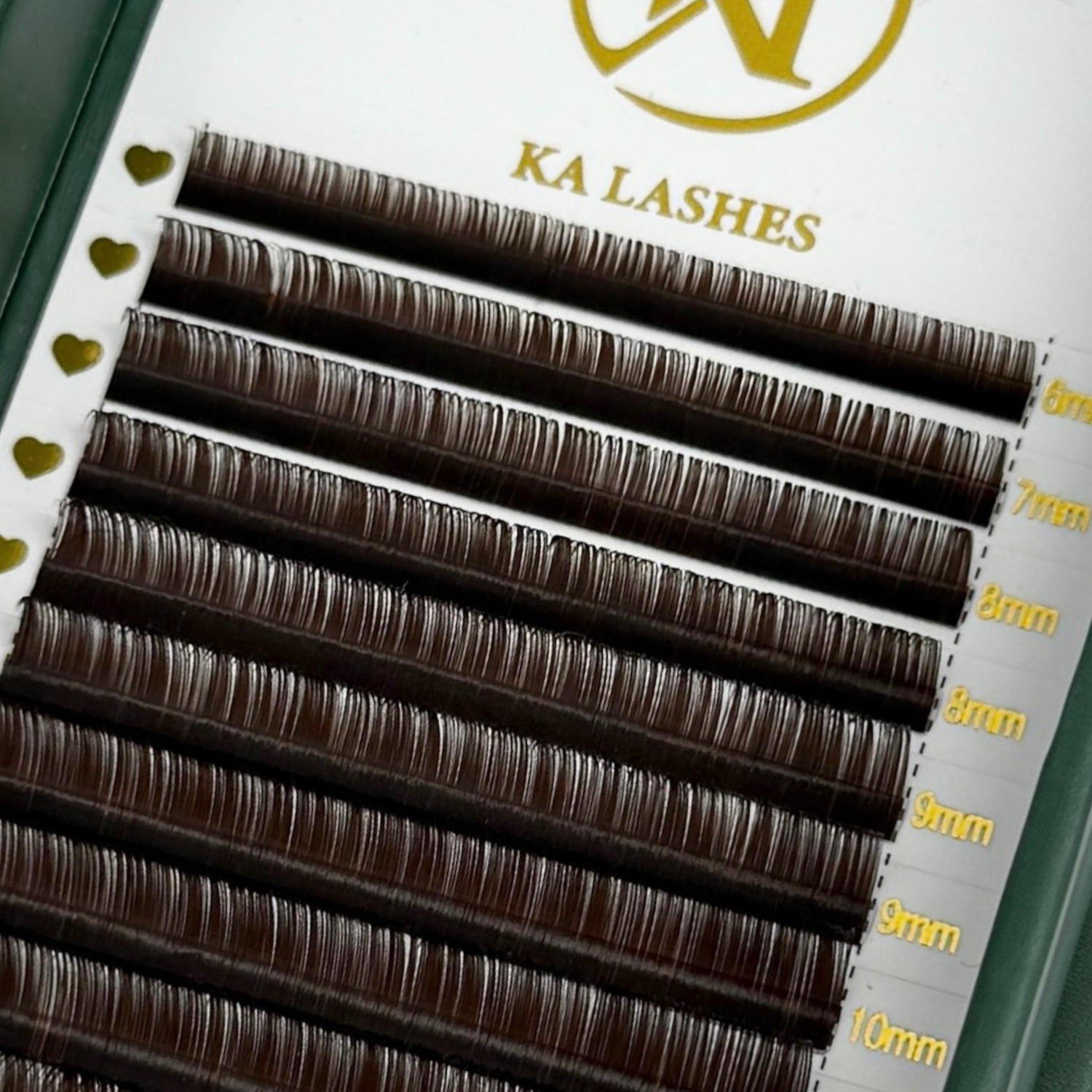 Sortbrune Single Lashes 0,15